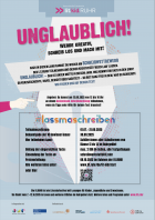 Aufruf Schreibwettbewerb 2025 "UNGLAUBLICH!"