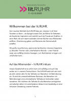 lit.RUHR 2025 | Veranstaltungen mit DGS