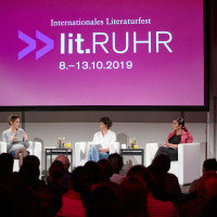 lit.RUHR 2019: Caroline Rosales, Simone Miller und Dr. Bitch Ray © plzzo.com/lit.RUHR