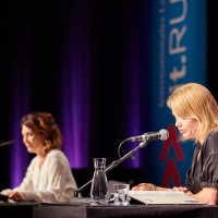 lit.RUHR 2019: Alexandra Helmig und Annette Frier  © plzzo.com/lit.RUHR