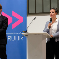 lit.RUHR 2020: Tobias Bock und Eva Schuderer (Programm lit.RUHR) I Fotocredit: Ralf Juergens/ lit.RUHR