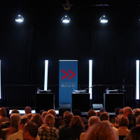 lit.RUHR 2023: 17.10. Ist bestimmt nur ’ne Phase! Ein Abend übers Kinderkriegen mit Claudia Michelsen, Rufus Beck und Bärbel Schäfer ©Ralf Juergens