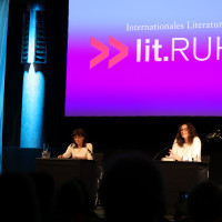 lit.RUHR 2023: 18.10. »Ich brauche einen Liebhaber, der mich am Denken hindert« Michaela Karl und Anna Thalbach über Katherine Mansfield ©Ralf Juergens